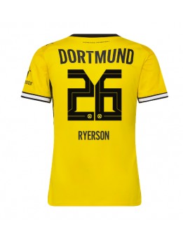 Ženski Nogometna dresi replika Borussia Dortmund Julian Ryerson #26 Domači 2026-27 Kratek rokav Ženski Nogometna dresi replika Borussia Dortmund Julian Ryerson #26 Domači 2026-27 Kratek rokav